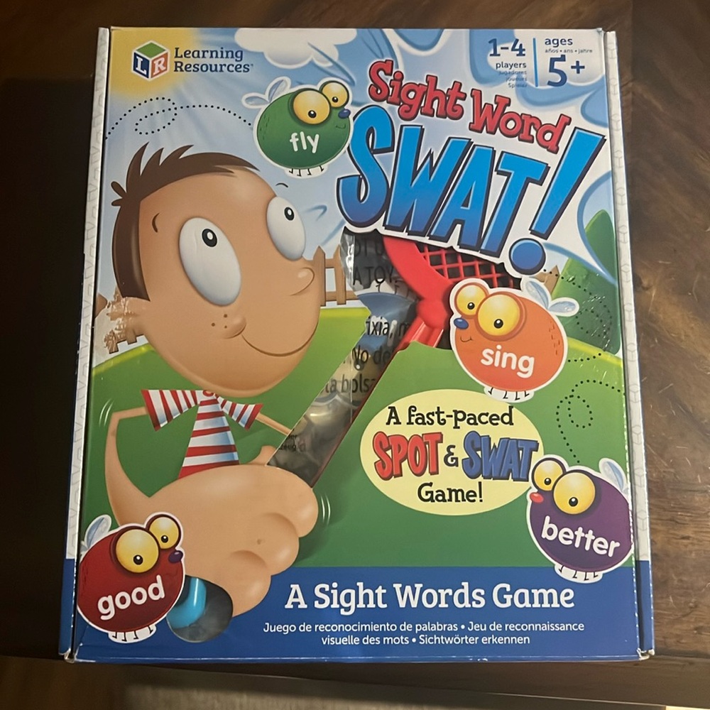 Sight word swat game great for homeschooling ages 5+